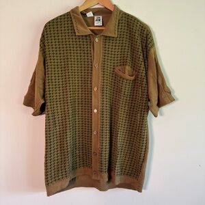 Kennington LTD vintage short sleeve button down polo shirt size XL